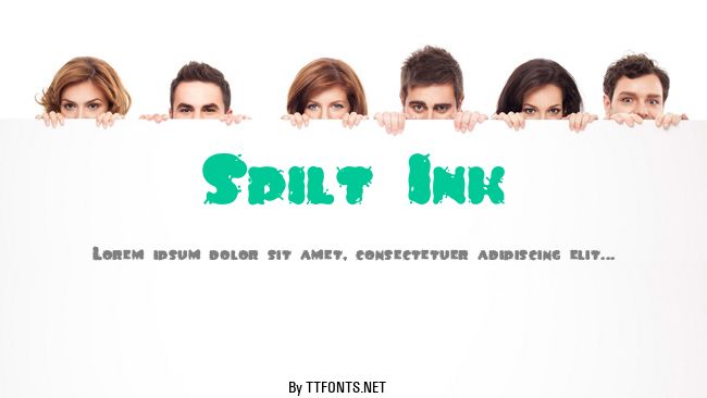 Spilt Ink example